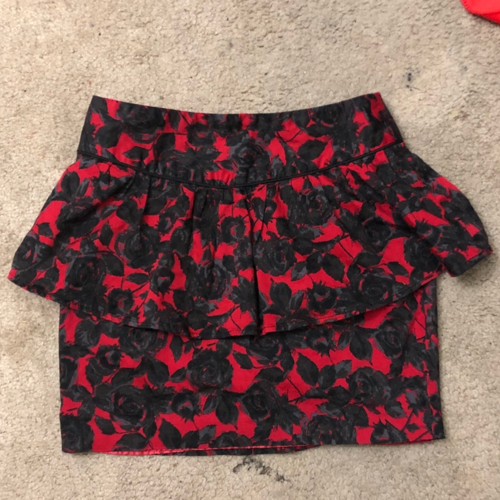 Rose pencil skirt